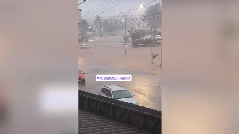 Tempestade é registrada em Pato Branco
