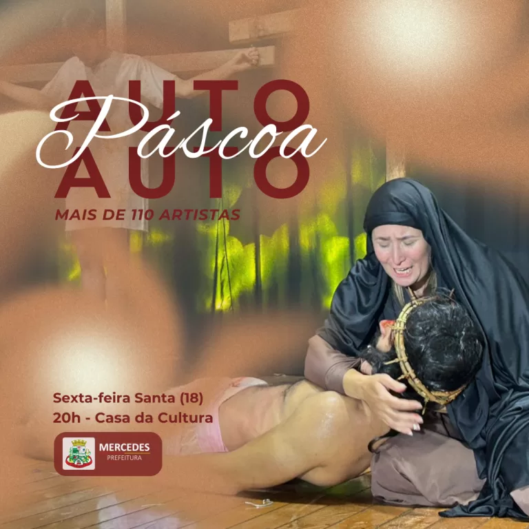 Com 110 participantes, Auto de Páscoa promete emocionar mercedenses nesta Sexta-feira Santa