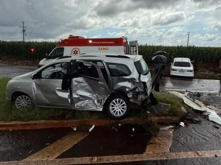 Menina de 9 anos é socorrida por helicóptero em grave acidente entre Toledo e Assis Chateaubriand