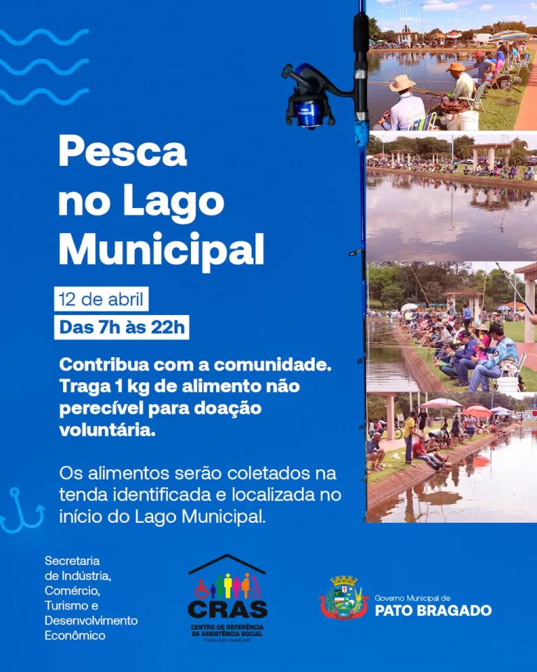 Pesca no Lago Municipal de Pato Bragado será no sábado