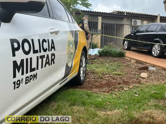 Homem é executado a tiros na frente de casa no distrito de Santa Helena