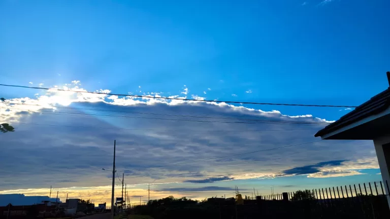 Simepar prevê 19,2 milímetros de chuva para Marechal Rondon nesta quarta-feira