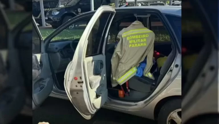 Bombeiro militar fardado é preso com 235 celulares contrabandeados escondidos no carro dele