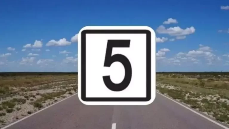 O que significa a nova placa de trânsito branca com um cinco no centro?