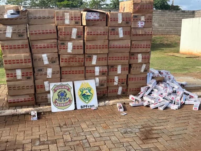 Mais de 2 mil pacotes de cigarros contrabandeados são localizados no interior rondonense