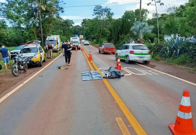 Jovem de 20 anos morre em acidente com moto a caminho do trabalho