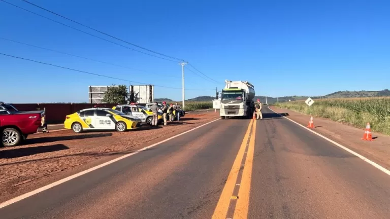 Fiscalização entre Santa Helena e Marechal Rondon resulta na notificação de 30 veículos
