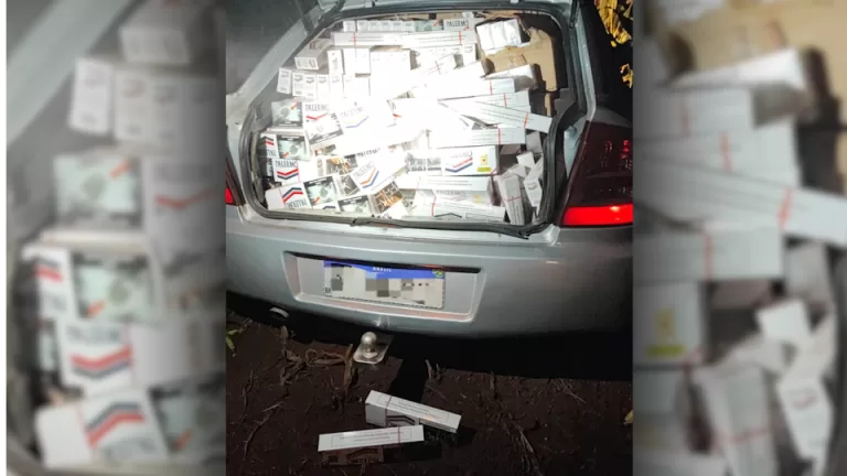 Polícia apreende mais de mil pacotes de cigarro em Nova Santa Rosa