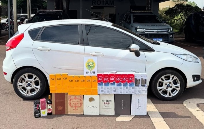 Homem abandona veículo com contrabando, tenta fugir em carro de aplicativo e acaba detido em Toledo