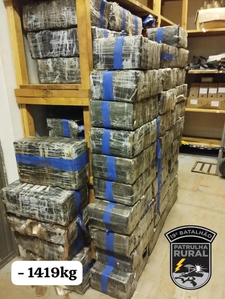 Patrulha Rural apreende 1,4 tonelada de maconha em Nova Santa Rosa