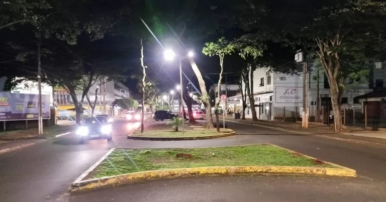 Secretaria de Infraestrutura realiza retirada de galhos na avenida Maripá para melhorar iluminação pública