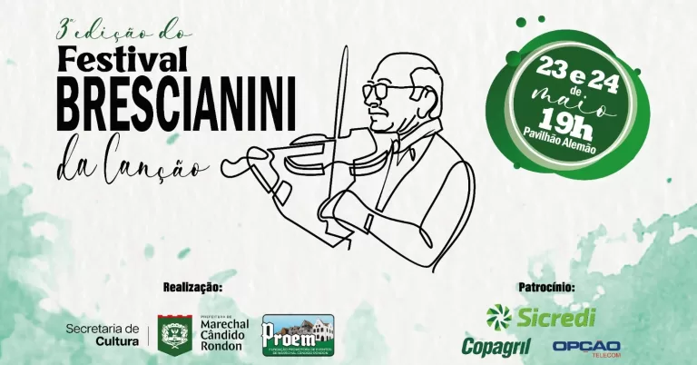 3º Festival Brescianini da Canção inicia nesta sexta-feira em Marechal Rondon
