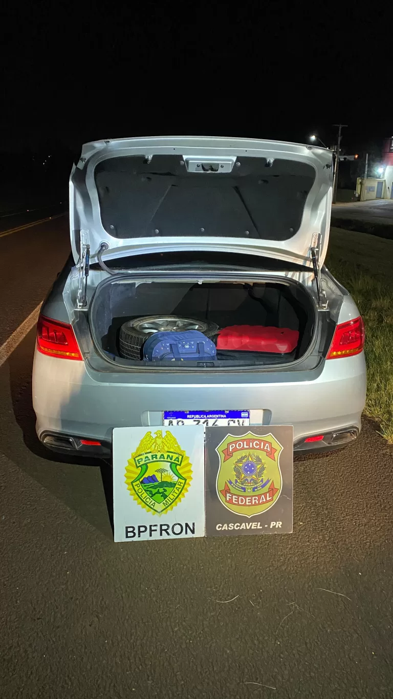 178 quilos de maconha são apreendidos em Santa Tereza do Oeste; prejuízo ao crime organizado é de R$ 416 mil