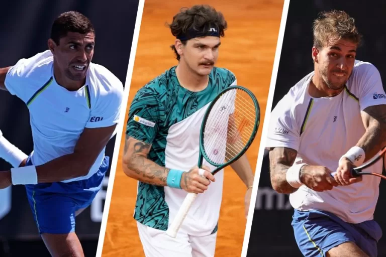 Monteiro, Wild e Meligeni conhecem seus rivais no quali de Roma