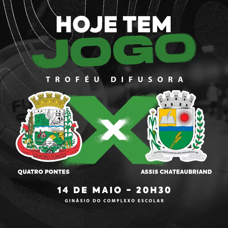 Quatro Pontes recebe Assis Chateaubriand nesta quarta pelo Troféu Difusora