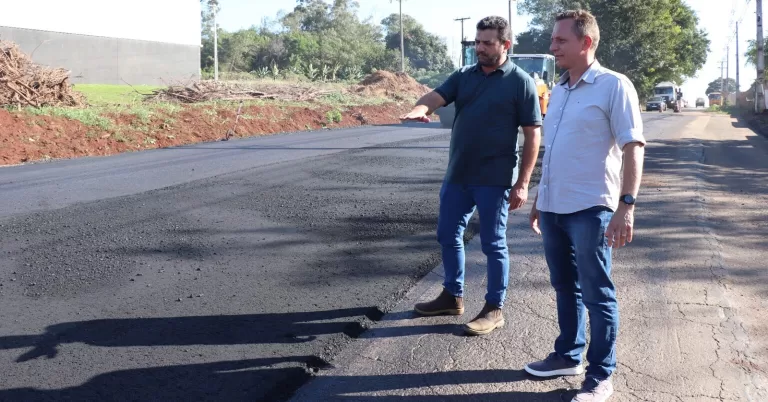 Acesso à Linha Arara recebe asfaltamento