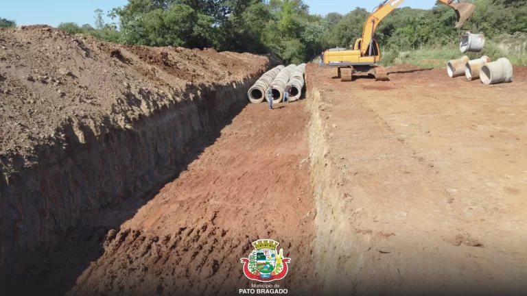 Com apoio de Itaipu, Pato Bragado recebe melhorias na drenagem de água pluvial