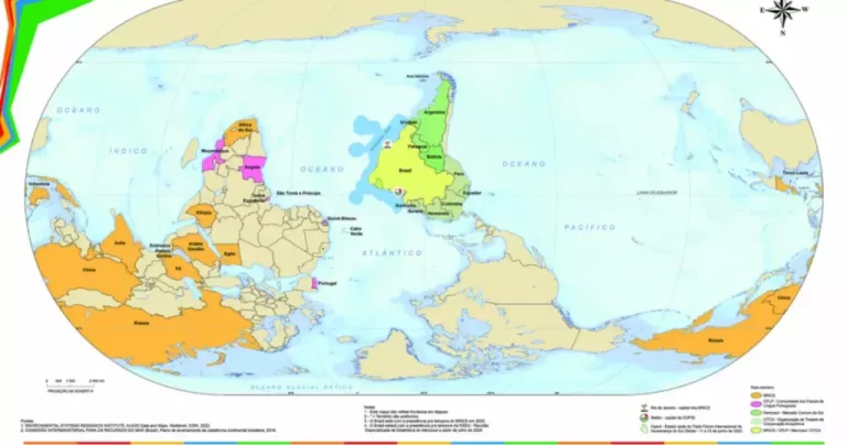 Entenda a polêmica do IBGE e o mapa-múndi invertido