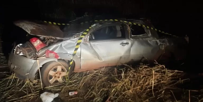 Capotamento faz vítima fatal em Toledo