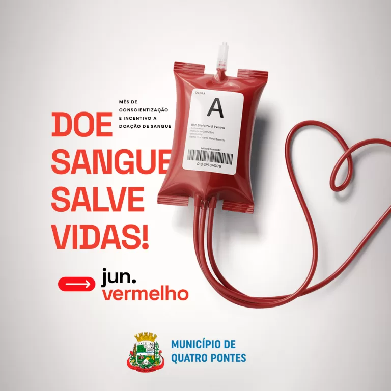 Secretaria de Saúde de Quatro Pontes organiza transporte para doação de sangue em Marechal Rondon
