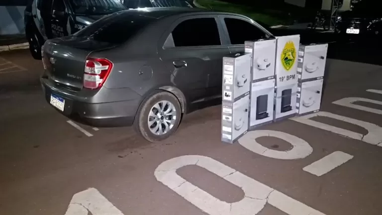Polícia apreende carga de robôs aspiradores contrabandeados na PR-585