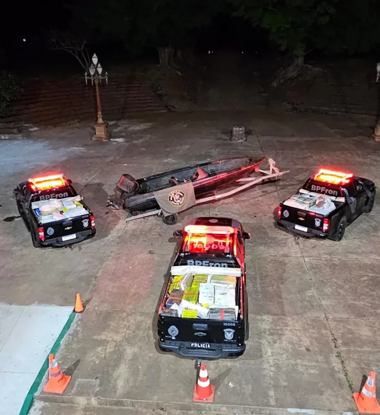 BPFron apreende mais de 1,7 tonelada de maconha em operação no Lago de Itaipu