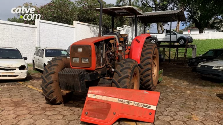 Trator furtado em Nova Santa Rosa possivelmente seria levado para outro Estado ou país