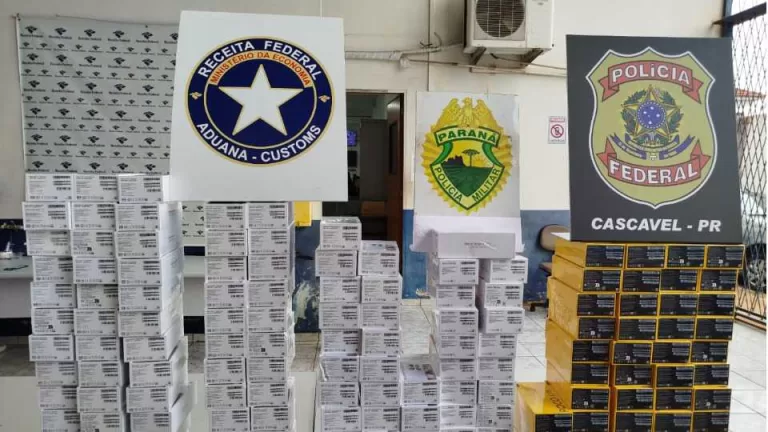 143 celulares são apreendidos em Cascavel