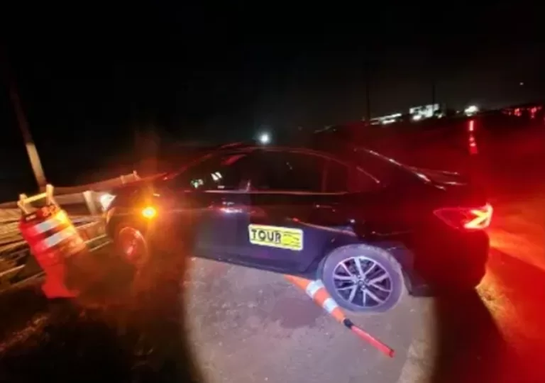 Motorista é detido ao colidir carro contra defensa próximo a Palotina