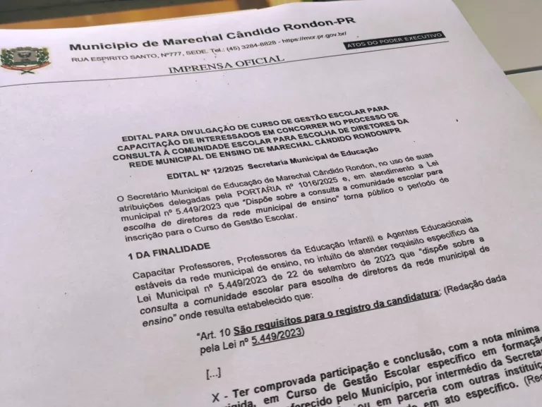 Secretaria de Educação promove curso para candidatos a diretor escolar