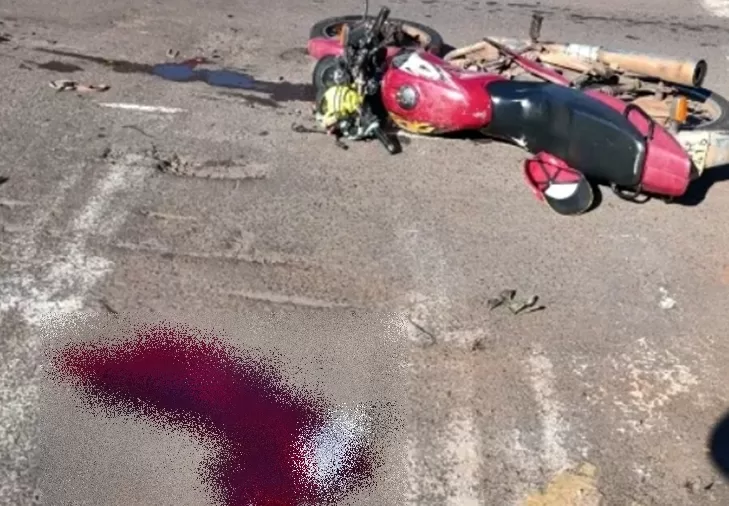 Colisão entre carro e moto faz vítima com ferimentos graves em Marechal Rondon