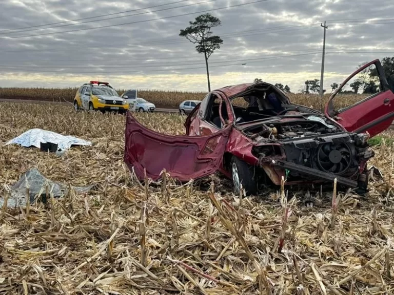 Gravíssimo acidente deixa duas pessoas mortas entre Nova Santa Rosa e Novo Sarandi