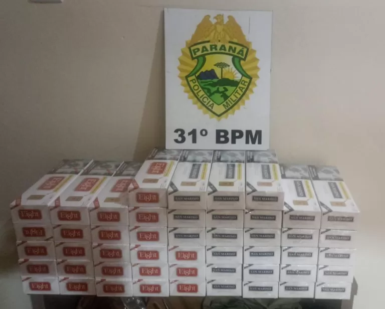 Morador de Guaíra é flagrado com cigarros contrabandeados na rodoviária de Palotina