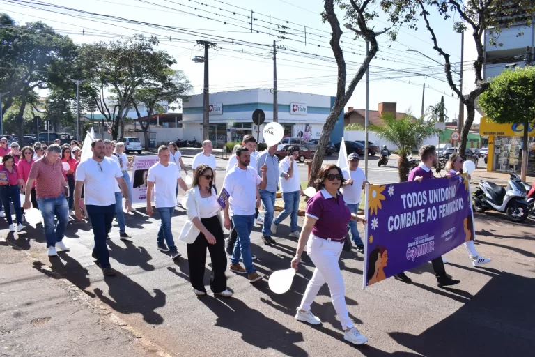 Marechal Rondon realiza Caminhada do Meio-Dia em combate ao feminicídio
