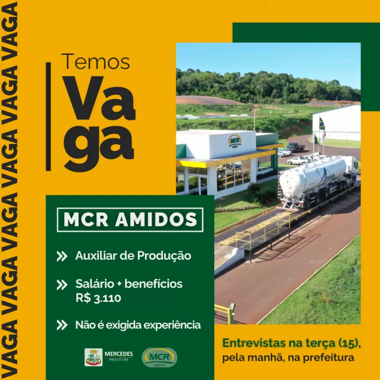 MCR Amidos realiza entrevistas de emprego nesta terça-feira