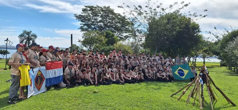 Acampamento internacional reúne 120 escoteiros em Marechal Rondon