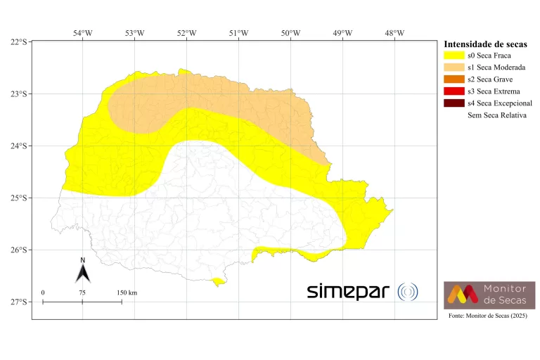 Período de seca acabou no Sudoeste e reduziu no Noroeste do Paraná, aponta relatório