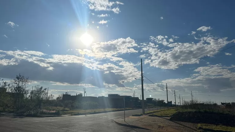 Semana se inicia com muito sol e máxima de 28°C em Marechal Rondon