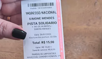 Ingressos solidários para os shows da Expo Rondon 2025 serão vendidos até sábado