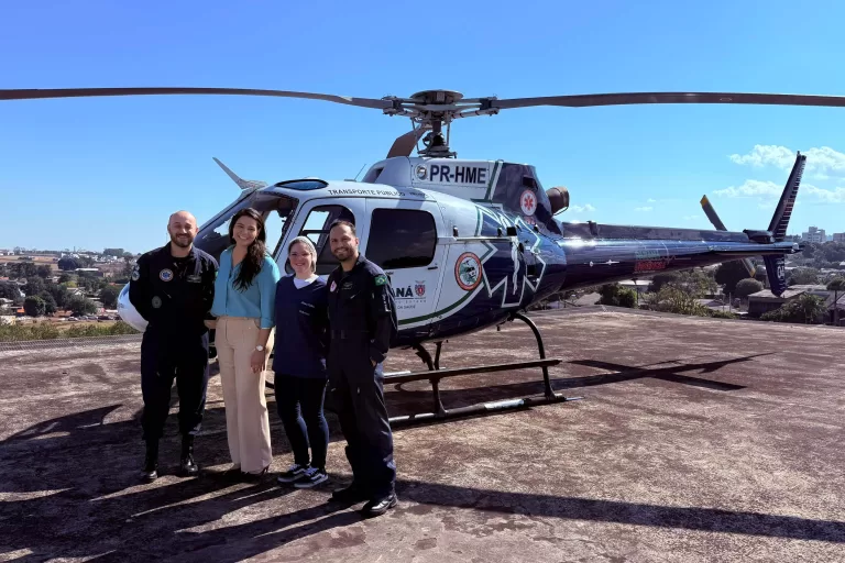 Com estrutura reforçada, hospital do Oeste salva bebê após transporte aeromédico