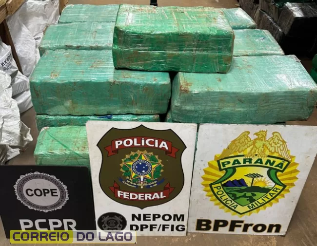 Mais de uma tonelada de maconha é apreendida em duas ações das forças de segurança em Santa Helena
