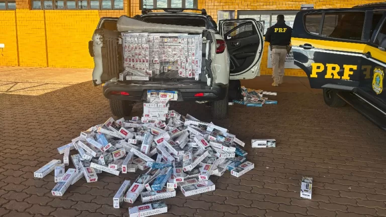 Contrabandista é preso com grande carga de cigarros e eletrônicos na BR-369