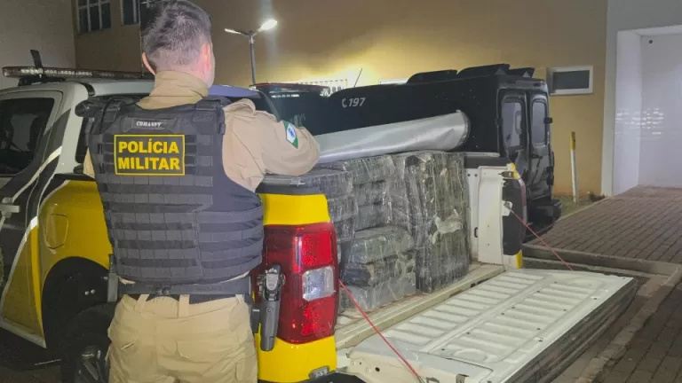Polícia apreende 700 quilos de maconha após perseguição em Cascavel