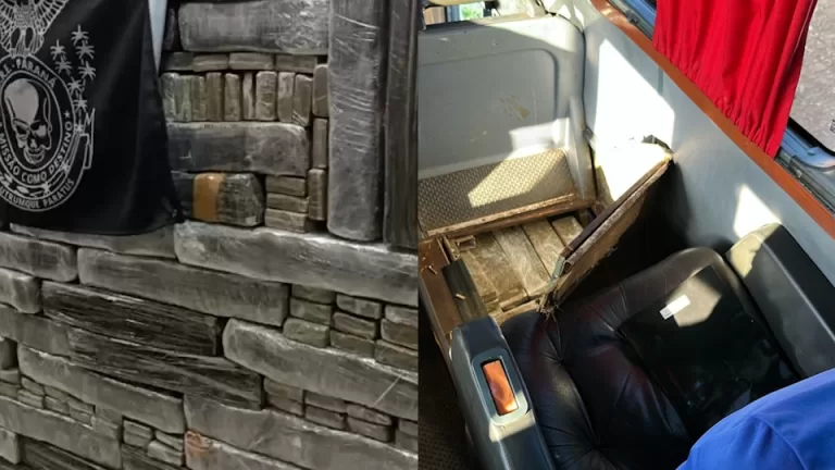 Dois motoristas são presos com mais de 1,8 tonelada de maconha em ônibus no Paraná