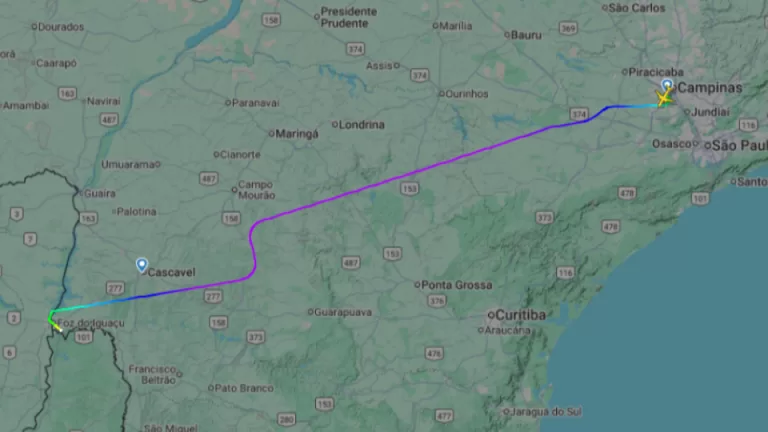 Voo previsto para Cascavel é alternado para Foz do Iguaçu