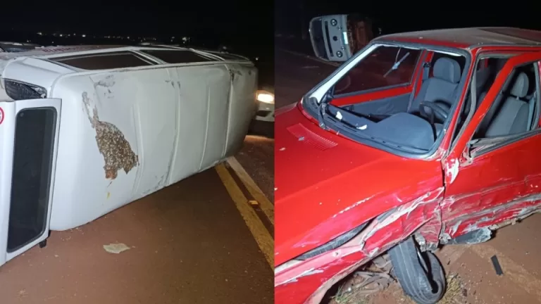 Três veículos se envolvem em acidente na rodovia entre Toledo e Ouro Verde do Oeste