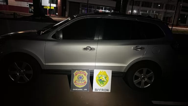 Carro carregado de cigarros do Paraguai é apreendido na BR-277