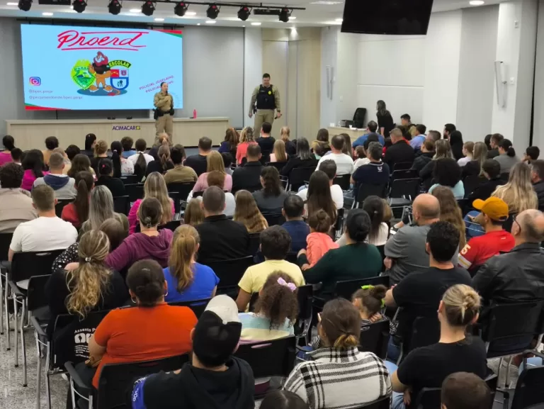 Aula inaugural das turmas do segundo semestre do Proerd é realizada em Marechal Rondon