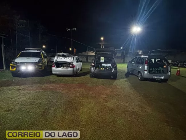 Patrulha Rural apreende comboio com produtos contrabandeados em Corbélia