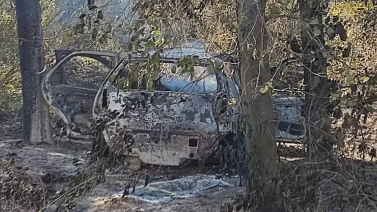 Carro é encontrado incendiado em Marechal Rondon